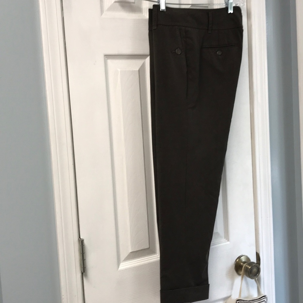 Ann Taylor Loft hunter green cropped pants size 2